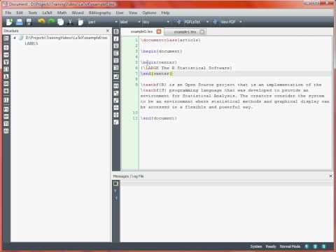 LaTeX Typesetting - Basics