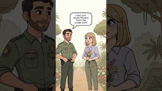 Jungle Protection | Spoken English Lesson Story | Visitor & Wild Life officer Conversation