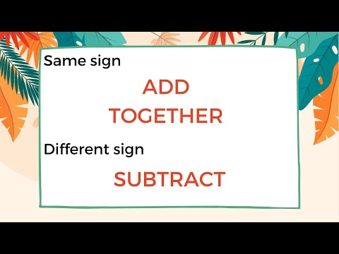 Subtracting numbers with examples| learn how to subtract positive and negative numbers easily