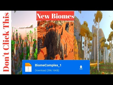 Biome complex Addon | new biome addon for minecraft 1.17 | best biome addon  #minecraft #modaddon
