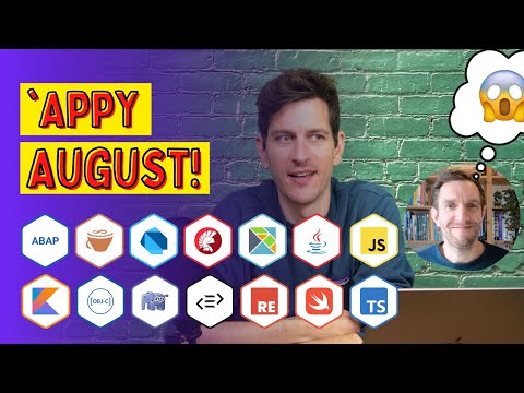 It's Appy August: Introductions to 14 different languages (see the thumbnail!)