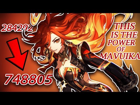 🔥Mavuika The Strongest Archon | Genshin Impact | Showcase