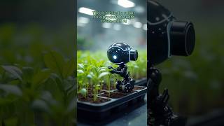 Futuristic Mini Bot Cares for Plants 🌱 – Created with AI #techdesign #aivideo #smartgarden