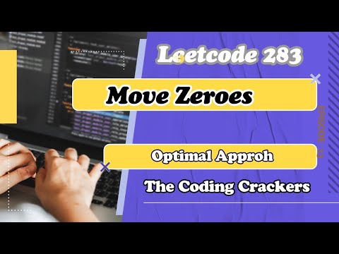 Move Zeroes || leetcode #283 || Optimal solution || #dsa #coding