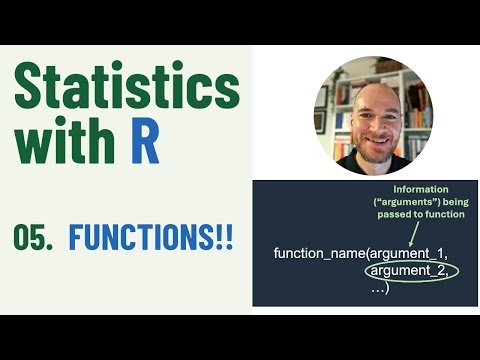 Statistics with R, Ep 05: FUNCTIONS!