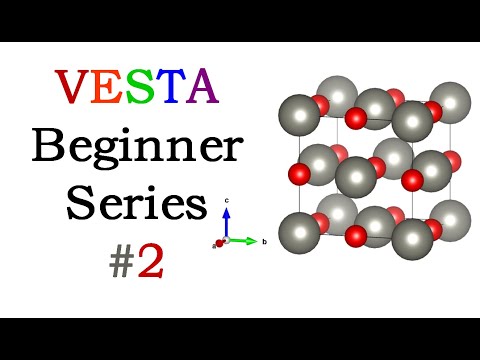 VESTA Software - Beginner Tutorial Series #2