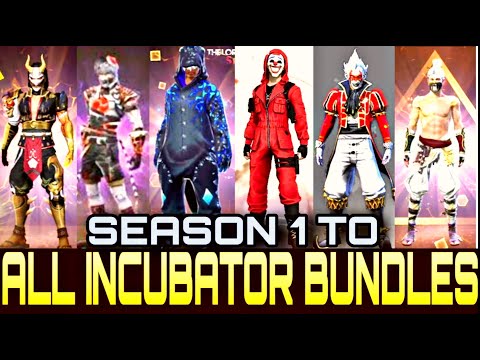 ALL INCUBATOR IN FREEFIRE || 1 to All incubators | criminal bundle | dino incubator