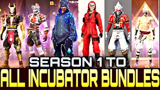 ALL INCUBATOR IN FREEFIRE || 1 to All incubators | criminal bundle | dino incubator