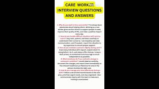 Care Worker Interview Questions and Answers | Pass Your Interview Fast