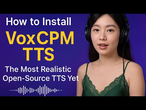 How to Install VoxCPM on Windows | Full Local Setup — The Most Realistic Open-Source TTS Yet