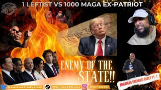 1 LEFTIST vs 1000 MAGA EX-PATRIOT: Sparring with Santana (Early PT. 1)