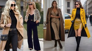 Ladies Winter Outfits Ideas #longcoat #winterfashion #2025