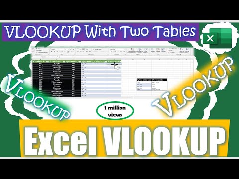 How To Use VLOOKUP With Two Tables in Excel - Basics of VLOOKUP (Tutorial 2)