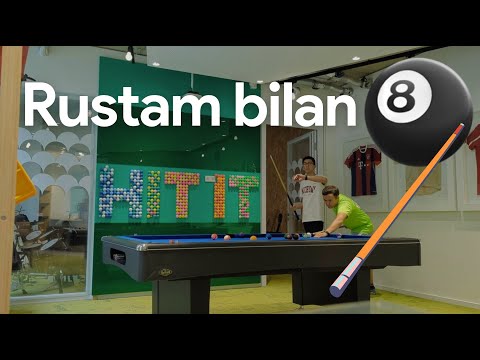 Google ofisida Rustam Zokirov bilan billiard o'ynadik