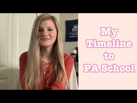 My Timeline to PA School