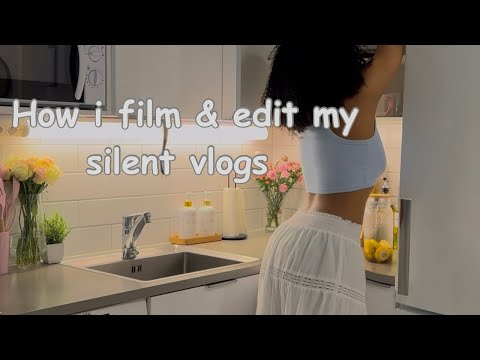 How i film and edit Silent vlogs | Easy and free | How to add animation clips  to your videos