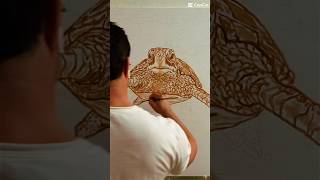 Painting a sea turtle! #TurtleArt #OceanInspired