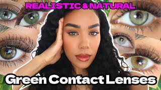 The Best Green Color Contacts I’ve Ever Tried 👀💚...20+ Brands | Try-On Haul & Honest Opinions