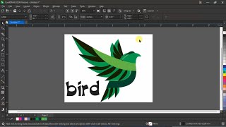CorelDRAW Logo Design Tutorial🔥 | Modern Bird Logo from Scratch #coreldraw #logodesign