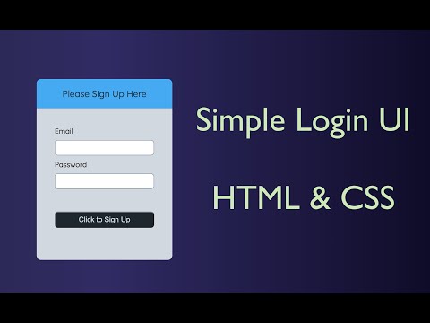 Simple Login UI in HTML and CSS