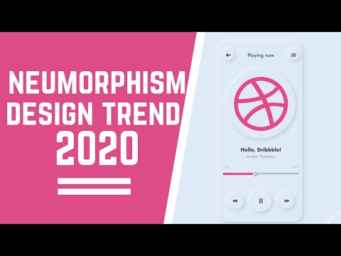 neomorphism ui design trends 2020 I neumorphism xd design inspiration