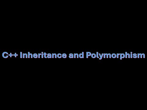 Inheritance, Polymorphism, and Virtual Functions in C++ - Part 1 (tutorial)