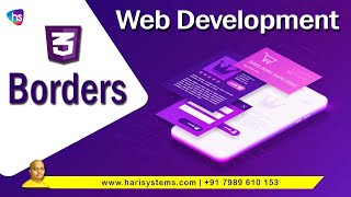 Borders in CSS3 | How to learn CSS 3 | Web design tutorial | Sekharmetla | Harisystems