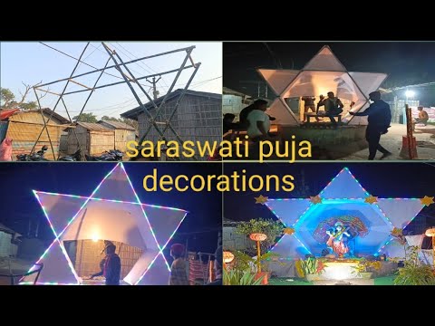 saraswati puja pandal#making#2024#semapur#katihar