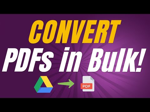 Bulk PDF Converter: Instantly Turn Google Drive Files into PDFs with a Single Click
