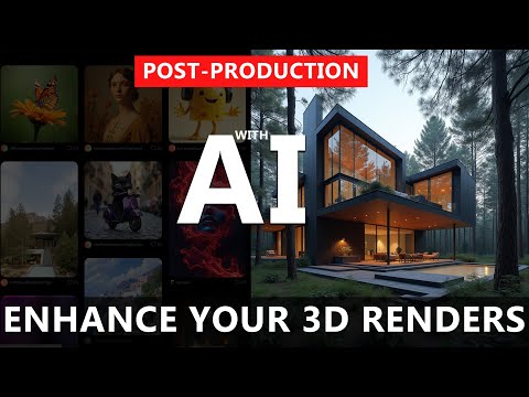 ENHANCE your 3D Renderings with AI using KREA