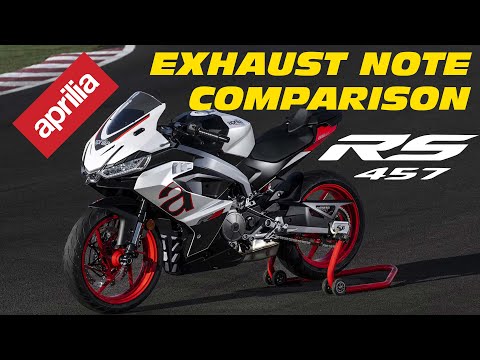 Aprilia RS 457 Exhaust Comparison #rs457  #exhaust #scproject #akrapovic