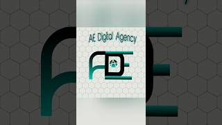 AE Digital Agency LOGO please subscribe and comment your name #logomark #youtubeshorts #logo#shorts