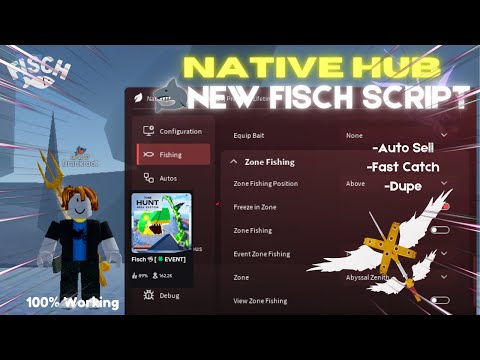 New Roblox Fisch Script – PC/Mobile | Native Hub - Auto Farm, Fast Catch & Auto Sell