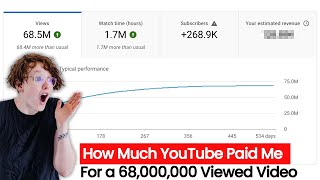 How Much YouTube Paid Me for a 68,000,000 Viewed Video.