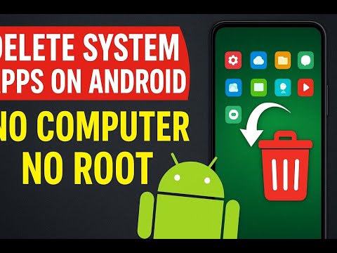 HOW TO DELETE SYSTEM APPS ON ANDROID PHONES WITHOUT COMPUTER OR ROOT 🚀.