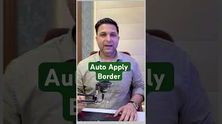 Excel Borders Made EASY with This Simple Trick! #excelshorts #ytshorts