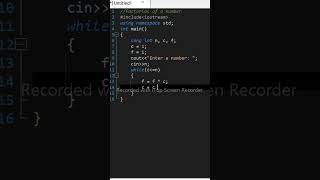 Factorial In c++  🔥😱😱|| Cpp Programing  #coding #area  #youtubeshorts