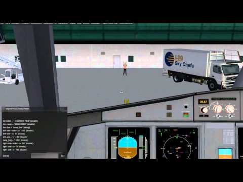 FlightGear Singapore Changi Airport (WSSS) Ramp Marshall Prototype