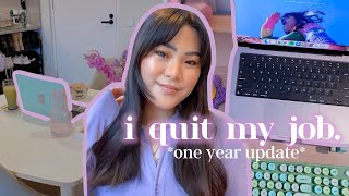 things I wish I knew before quitting my 9-5 job (1 year update)