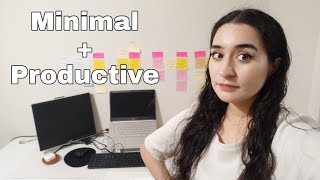 *realistic* Minimal Desk Tour 2021 | Practical Minimalism