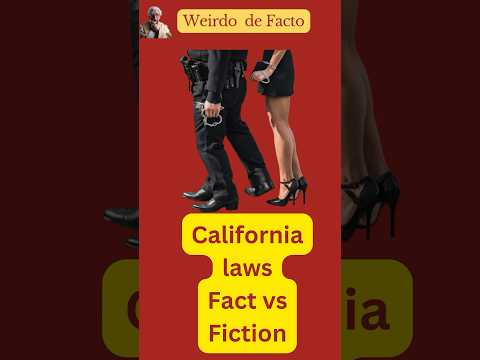 Guess Fact or fiction - California laws #weirdlaws #shorts
