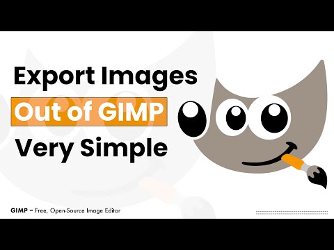 GIMP Tutorial: How to Export Images from GIMP (Step-by-Step Guide)