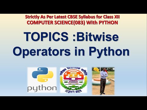 LECTURE 5: Bitwise Operators in Python