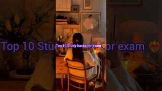 Top 10 Study hacks for exam ❤️‍🔥#study #motivation #studytips #studyadvice #success #students#shorts
