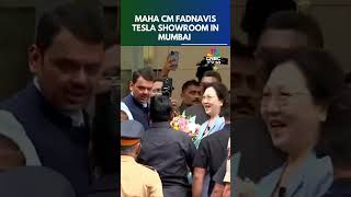 Maharashtra CM Devendra Fadnavis Tesla Showroom In Mumbai | Tesla India Launch | N18S