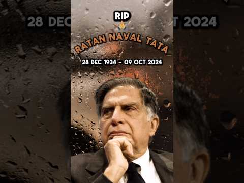 Rip🙏 #RatanTata #TataLegacy #InspirationalLeaders #BusinessIcon #TataPhilanthropy #LeadershipLessons