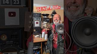 80s Vintage Rare TESLA BOOKSHELF SPEAKERS CROSSOVER - What's Inside? - TESLA BASS SPEAKER Sound Test