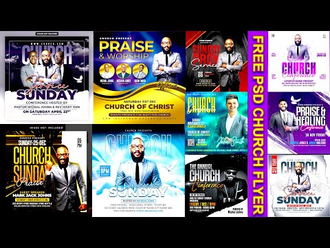 church flyer free psd download | photoshop church flyer tutorial #church #worship #flyer #freepsd