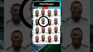 🔎 Find Mbappe ? Ronaldo ?  Bellingham ? #football #ronaldo #quiz