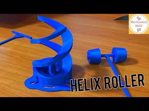 Helix Roller 3D Printed Kinetic Sculpture - Operation Instructions and Purpose
